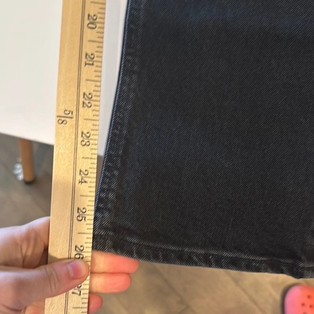 NWT‎ AGOLDE Riley High Rise Straight CropIn Crushed back Size 28